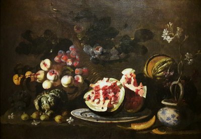 Still Life with Fruit by Giovanni Battista Ruoppolo or Ruopolo